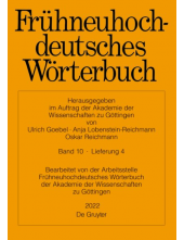 Frühneuhochdeutsches Wörterbuch. Band 10/Lieferung 4 - Humanitas