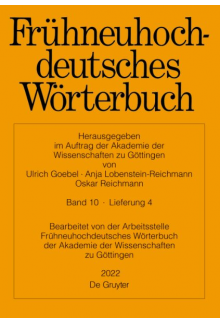 Frühneuhochdeutsches Wörterbuch. Band 10/Lieferung 4 - Humanitas
