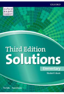 Solutions Elementary Student's Book (vadovėlis, 3rd edition) - Humanitas